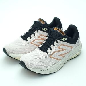 New Balance Womens Fresh Foam Pink Granite Black Running Athletic Shoes Size 9.5